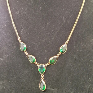 0221. NWOTs ~ Deep Green Lab Peridot ~ Wrapped in a Copper Drop Necklace ~ SEXY!